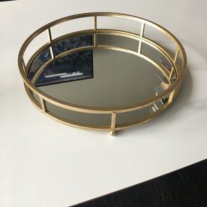 Gold Mirrored Coffee Table Tray